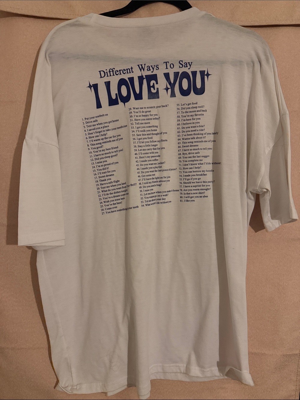 I LOVE YOU Graphic Tee - White Casual Men's Shirt